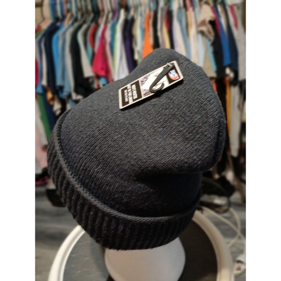 Men's New Era NBA Charcoal Grey Knit Beanie Hat One Size - Picture 2 of 5